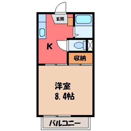 宇都宮駅 バス30分  オータニ前下車：停歩2分 1階の物件間取画像